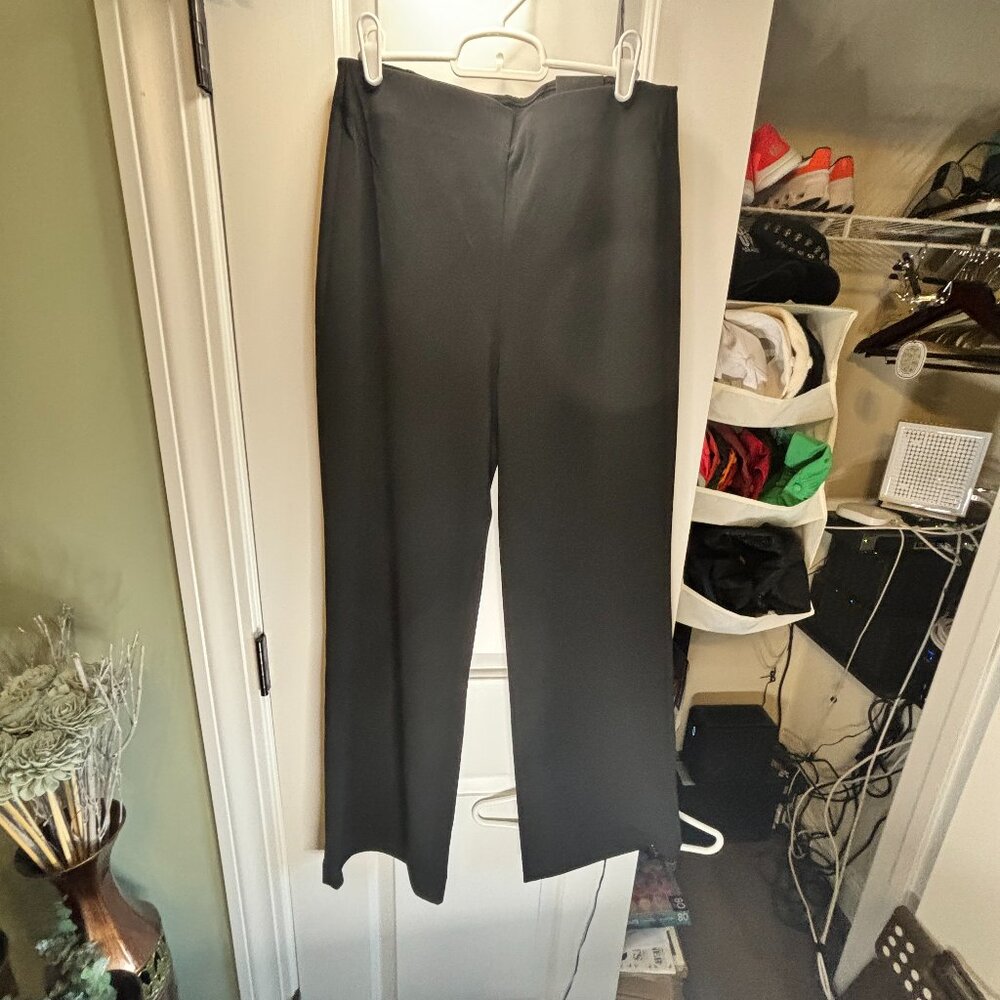 White House Black Market Black Wide-Leg Pants